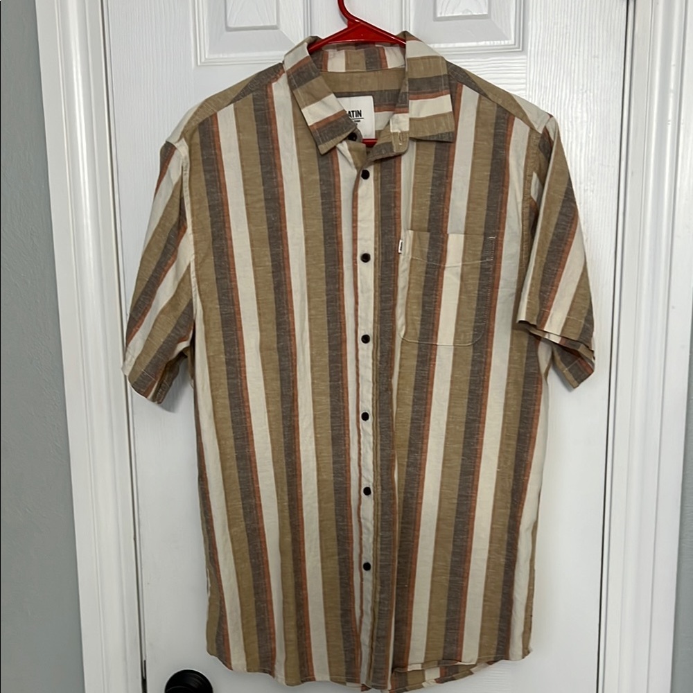 Katin Brown Tan Casual Button Down Shirt